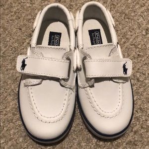 Polo Ralph Lauren white kids shoes